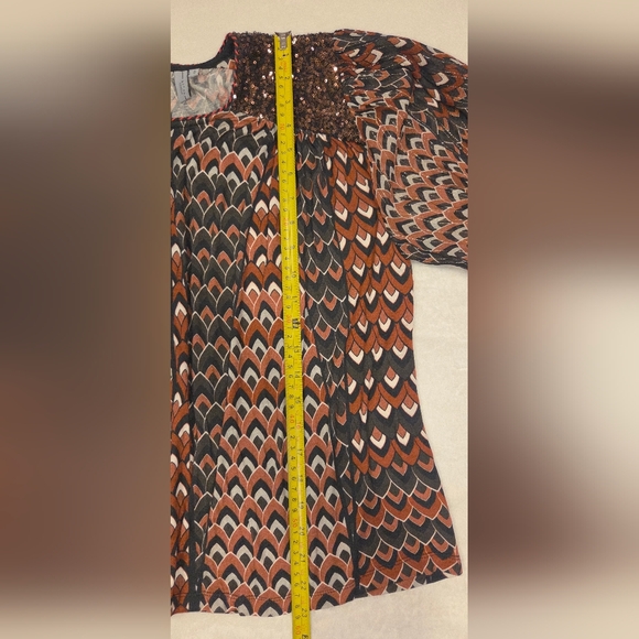 Antrhopologie BI-NK London Sequin Embellised Blouse Metallic Red/Black Size M. - Picture 12 of 15